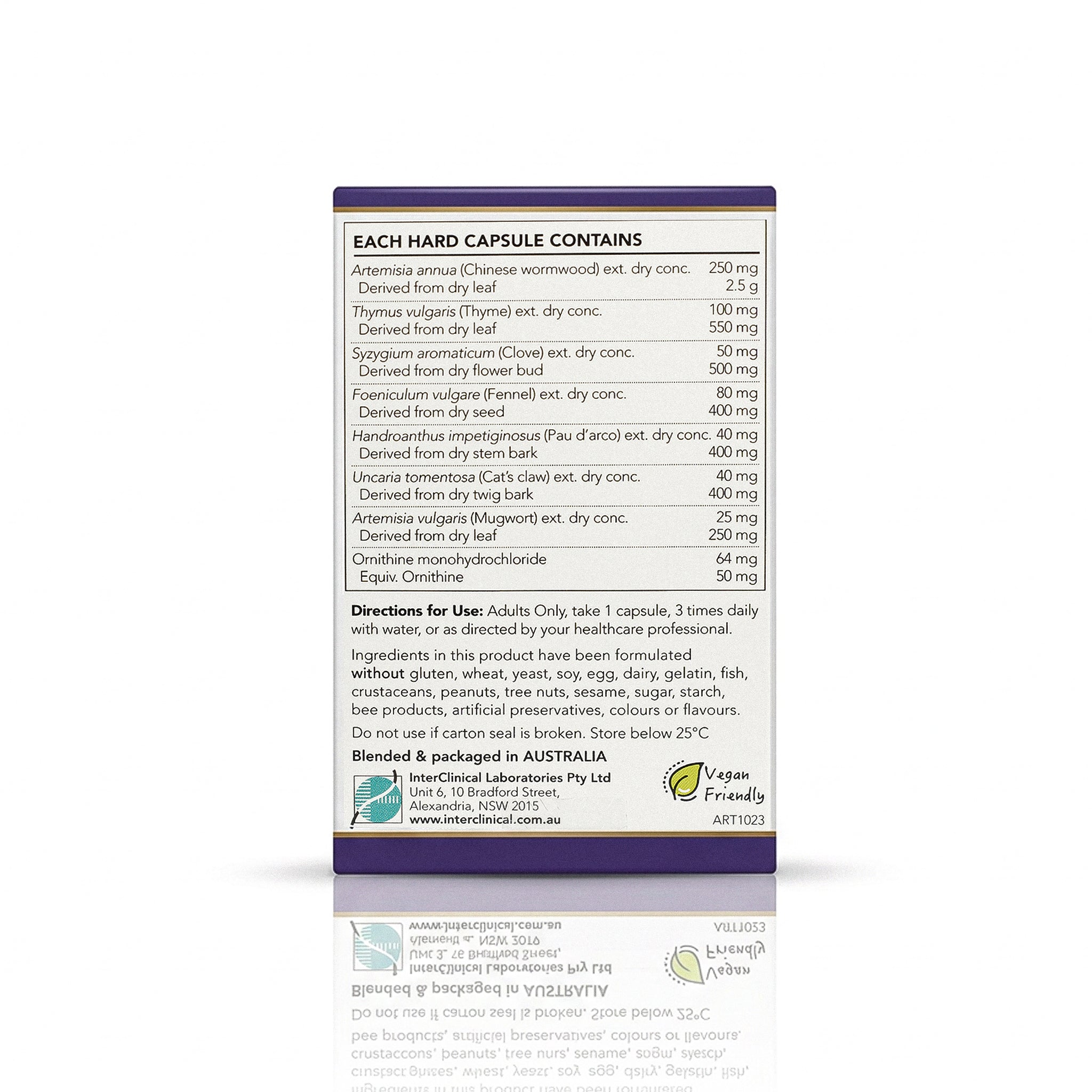 InterClinical Wellness Artemisia Plus 60 Vegan Capsules