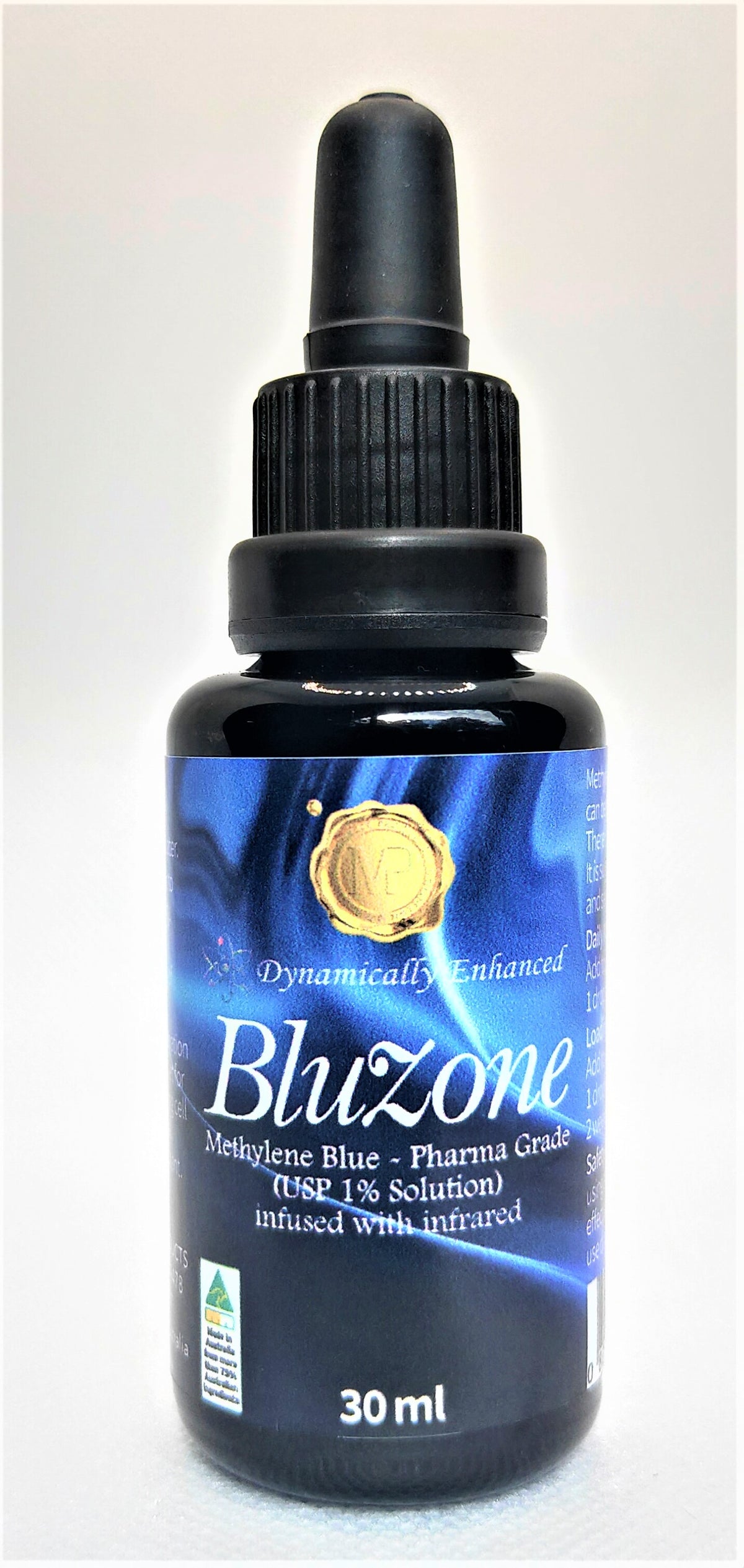 BluZone Methylene Blue 1% USP Pharma Grade Drops