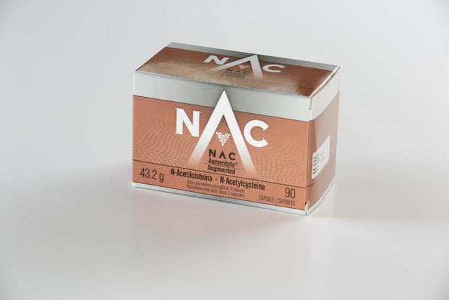 Augmented NAC-90 Capsules | 200mg N-Acetylcysteine | Italian-Made Glutathione Support