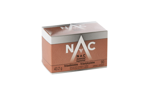 Augmented NAC-90 Capsules | 200mg N-Acetylcysteine | Italian-Made Glutathione Support